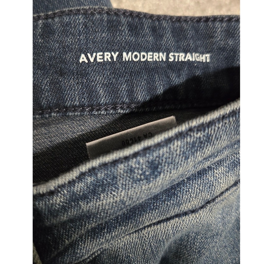 DL1961 Avery Modern Straight Jeans Dark Wash Indigo Denim‎ Men's Size 30x34 - Picture 4 of 9